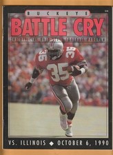 1990 Ohio State Buckeyes Illinois Illini Program Scottie Graham Cover