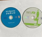 Wii Sports and Wii Fit Tested Working Discs Only Nintendo