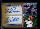 2025 Bowman Draft Travis Bazzana Eli Willits Dual Auto Gold Refractor #40/50