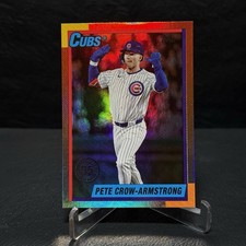 Pete Crow-Armstrong 2025 Topps Update Baseball #U90-7 1990 Rainbow Foil Cubs