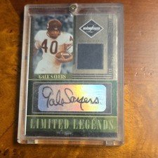 Donruss 2006 Leaf Limited Legends Gale Sayers Auto Jersey #LL-3 13/25 Bears