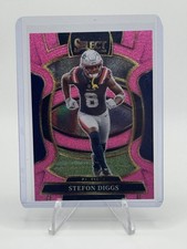 2025 Panini Select Stefon Diggs Pink Glitter Prizm #d 14/15 Pats RARE BEAUTIFUL
