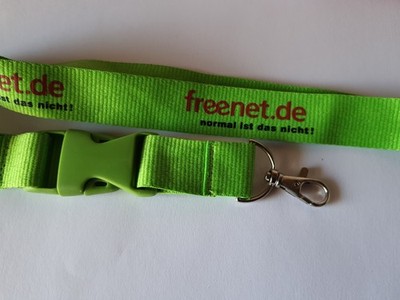 Freenet   - Schlüsselband  / Lanyard - Werbung (8a) 