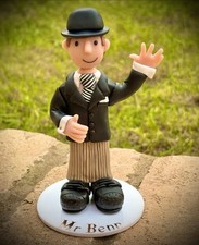Mr Benn Handmade Figure , Polymer Clay Figure OOAK, 5.5? Tall ? Unique