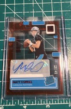2022 Panini Clearly Donruss - Rated Rookie Matt Corral #54 Red Autographs /49...