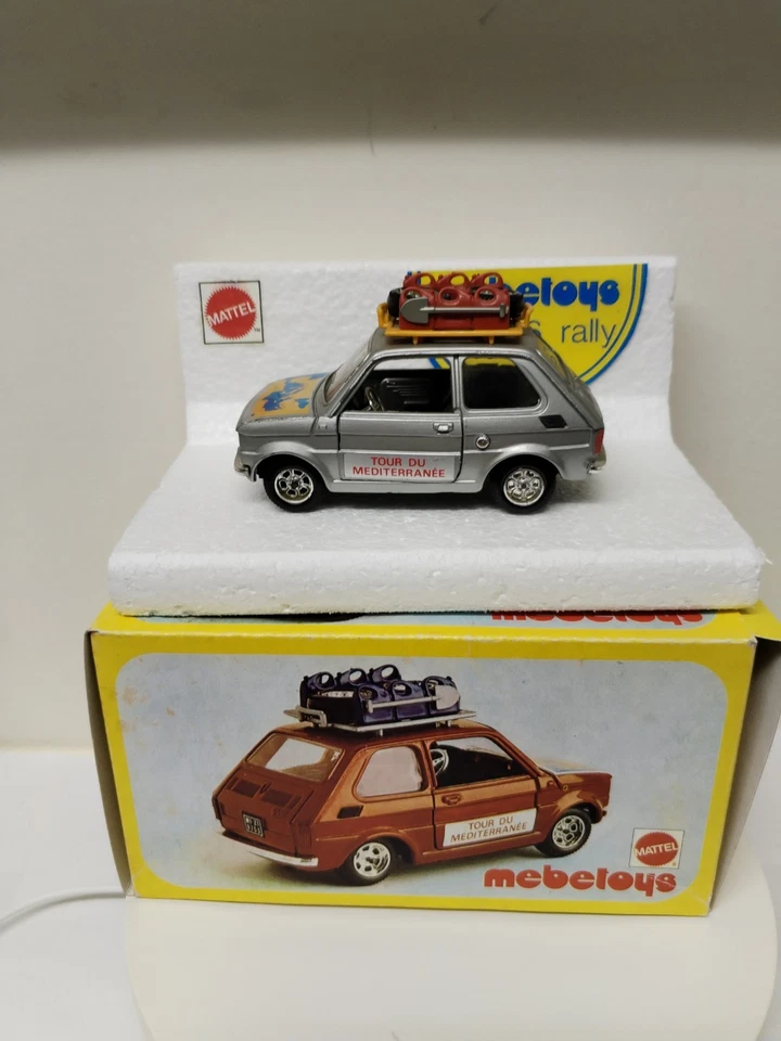 Mebetoys Fiat 126 Rally Tour Du Mediterranée Art. 8570 1/25 Vintage Mattel  - Immagine 2 di 4