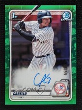 2020 Bowman Chrome Prospect Green Refractor 69/99 Antonio Cabello Auto 2a9