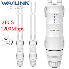 2X 1200Mbps Outdoor Indoor Router Wireless Range Extender Access Point Repeater