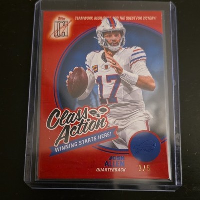 Topps 2025 Class Action CA-4 Josh Allen Insert Buffalo Bills Serial #2/5