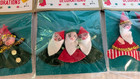 Vtg Kitschy Kmart Santa Elf Christmas Tie On Ornaments Decorations NOS Lot (H3) — photo 3