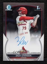 2023 Bowman Draft Chrome Prospect Auto Zach Levenson #CDA-ZL Auto 5x8