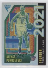 2020-21 Panini Flux Freshman Year Silver Prizm Aleksej Pokusevski #18 2u3