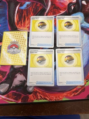 4x Level Ball  225/264 Yokohama World Championships 2023 Pokemon Card