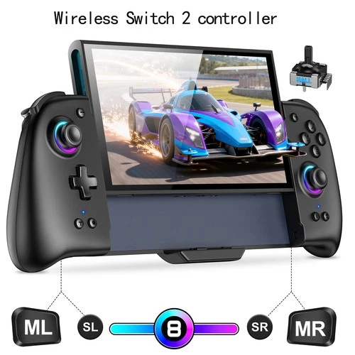 Wireless Switch 2 Pro Controller Hall Effect+Storage Bag Protective Hard Shell
