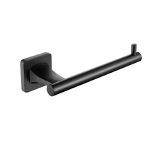 Toilet Paper Holder Wall Mount Matte Black Stainless Steel Bathroom Roll Holder