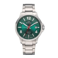 UMR Ruhla 32003 Herren Armbanduhr Titan Datum Saphirglas, 40mm