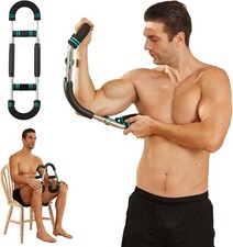 Twister Arm Exerciser Chest Workout,Portable Power Bar,Muscular BLACK