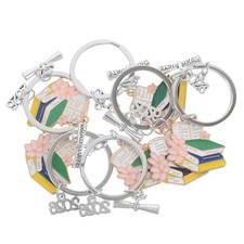 Set of 2 Keychain Class 2026 Academic Cap