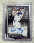 2024 Bowman Draft Chrome Prospects JAC CAGLIANONE 1ST AUTO ROOKIE RC ROYALS