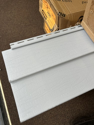 #ad Pro Via vinyl siding HeartTech series 8 SQ Double 5quot; Clapboard Color Gray $300.00