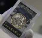 1926 US Peace Silver $1 XF (Cleaned) in Graduation Case