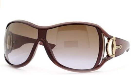 GUCCI AUTH $399 Women's Brown Designer Sunglasses Model # GG