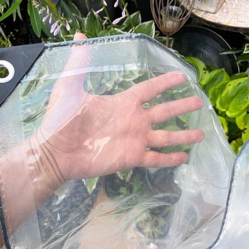 All Sizes Of Heavy Duty Clear Tarpaulin Waterproof Cover Ground Camping UK Sheet - Picture 8 of 20