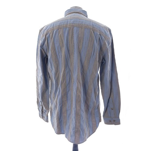 Territory Ahead Striped Long Sleeve Button Up Blue Gray Shirt Mens Large - Picture 8 of 11