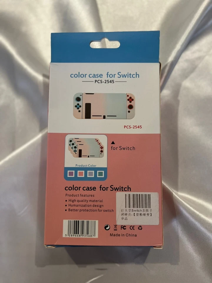 Dreamy Pastel Paradise - Nintendo Switch Case Protector - Pastel Peach and Lilac - Image 2 of 2