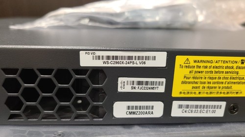 Cisco WS-C2960X-24PS-L -24-POE PORT Catalyst 24-Ports Switch Delivery 2-7 days - Picture 13 of 17