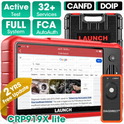 LAUNCH CRP919X Lite OBD2 Bidirectional Scanner Full System Diagnostic k~y Coding