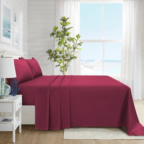 SAIMAZ Flat Bed Sheet – Soft Breathable Poly Cotton – Single Double King Sizes - Picture 23 of 191