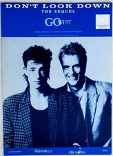 Go West - Don't Look Down 1985 Original Australian Sheet Music - Scarce
