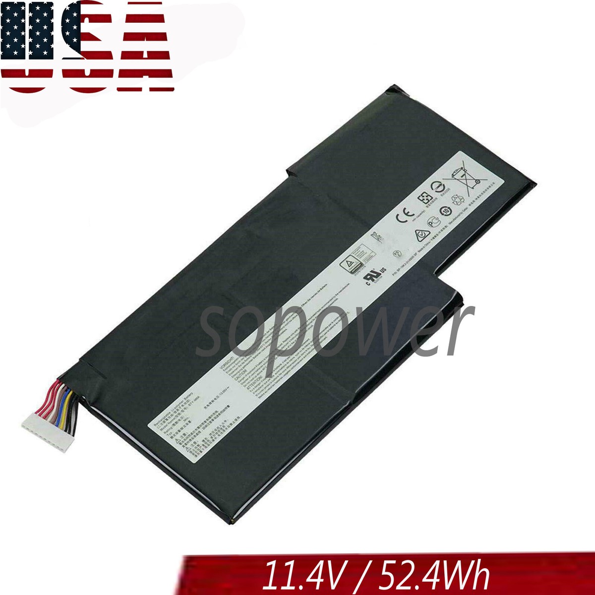 M6k Battery For MSI Stealth Pro BTY-M6K Laptop Battery Replacement For MSI ...