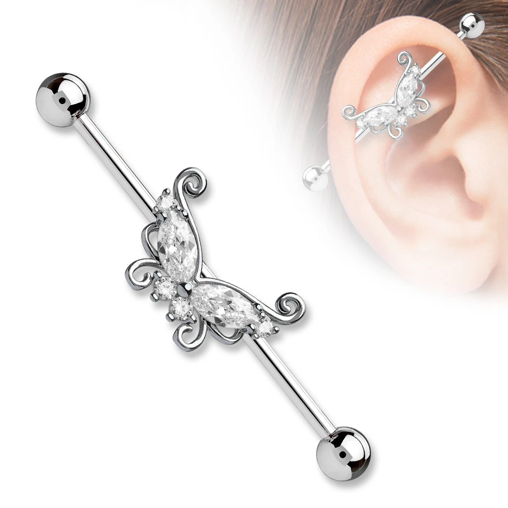 Butterfly on sale industrial piercing