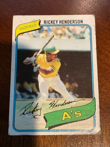 RICKEY HENDERSON YOU PICK CARDS FROM 1980-2005 A'S YANKEES BLUE JAYS PADRES METS - Picture 2 of 115