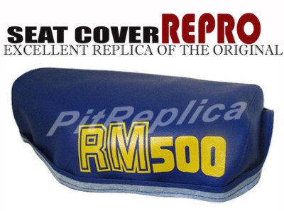 Pit-Replica PVC Seat Cover For Suzuki RM500 1984 – Black, Made In Thailand