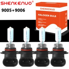 Combo 9005 9006 100w Halogen Xenon Headlight Light Lamp Bulbs White Hilo Beam