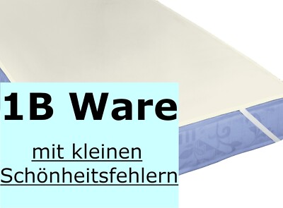 Molton 90x200 cm Matratzenauflage Matratzenschoner Baumwolle natur Biberna 1b