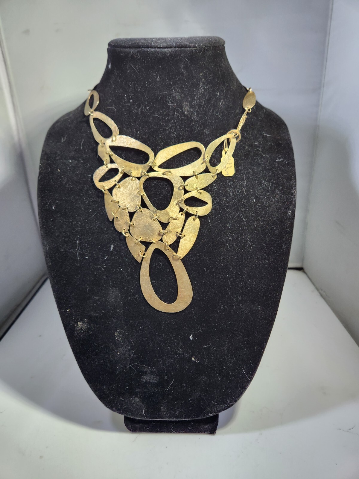 Modernist Sterling Silver Sculptural Necklace Gem