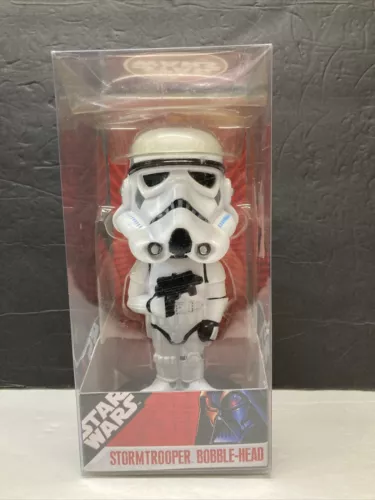 STORMTROOPER Star Wars Funko Wacky Wobblers CHASE Silver Base Series 1 2007