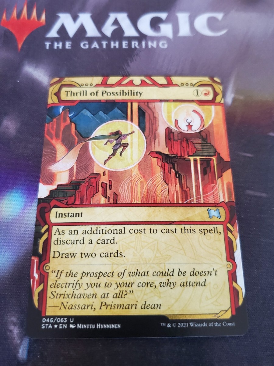 Mtg. Thrill of Possibility. Foil Etched. Strixhaven: Mystical