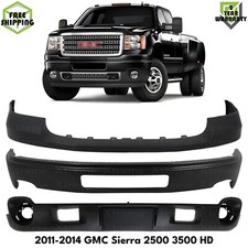 Front Bumper Primed Bumper Cover Kit For 2011-2014 Gmc Sierra 2500 Hd 3500 Hd