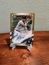 2021 Topps Chrome Blake Taylor Gold Wave Refractor Autograph Rookie Card 13/50