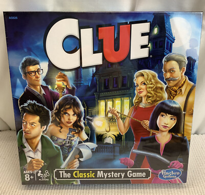New Hasbro Clue Game Mansion Murder Mystery Original Board Game New Suspect
