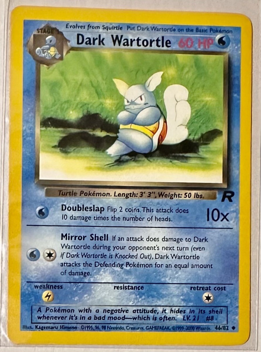 Pokémon Card Dark Wartortle 46/82 Team Rocket MP | eBay