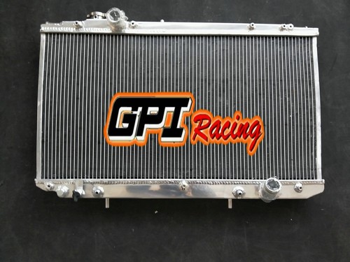 56MM Fit TOYOTA ARISTO JZS161 2JZ-GTE 3.0L TURBO 1997-2004 AT Aluminum Radiator - Picture 7 of 11