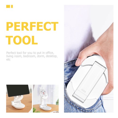 2 Pcs Folding Mobile Phone Rack Cellphone Stand Lazy Desktop Holder - 第 11/12 張圖片