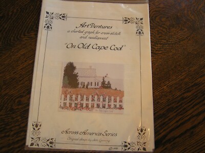Art Ventures Charted Graph For Cross Stitch & Needlepoint ON OLD CAPE COD~~NIP!!