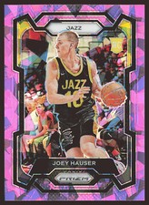 2023-24 Panini Prizm #293 Joey Hauser Prizms Pink Ice RC